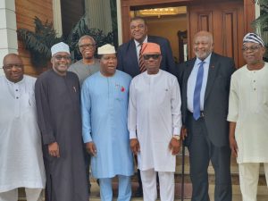 The Senate Committee on Judiciary, Human Rights and Legal Matters, led by the Chairman, Distinguished Senator Michael Opeyemi Bamidele, in Port Harcourt on inspection of the newly built Law School and Legislative quarters by Rivers State Government 